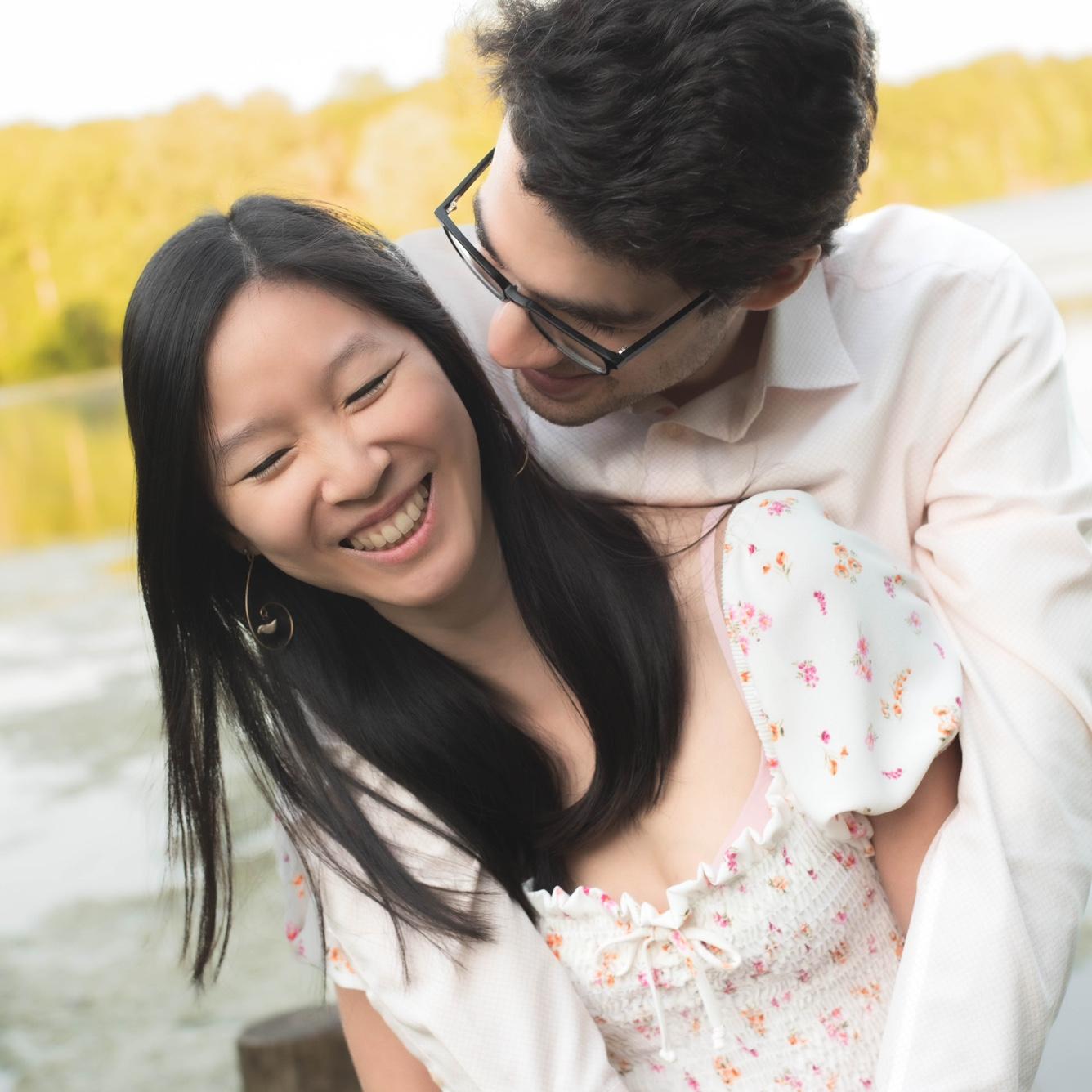 Engagement photos at one of our favorite state parks, Radnor Lake