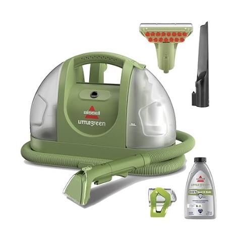 BISSELL Little Green Multi-Purpose Portable Carpet and Upholstery Cleaner, Car and Auto Detailer, with Exclusive Specialty Tools, Green, 1400B