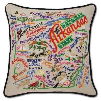HAND-EMBROIDERED PILLOW