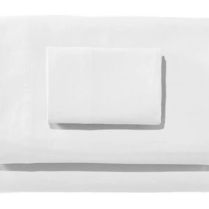 280-Thread-Count Pima Cotton Percale Sheet Set: King, White