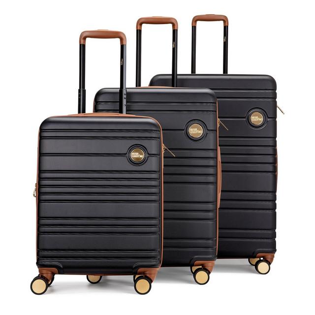 Miami CarryOn Brickell 3 Piece Expandable Retro Spinner Luggage Set