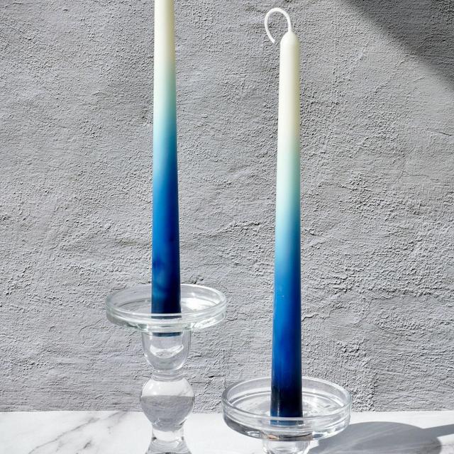 Ombre Dripless Taper Candles / Handmade Natural Candles / Beeswax candles /soy candles/Home Deco/ Gift /Pillar Candles