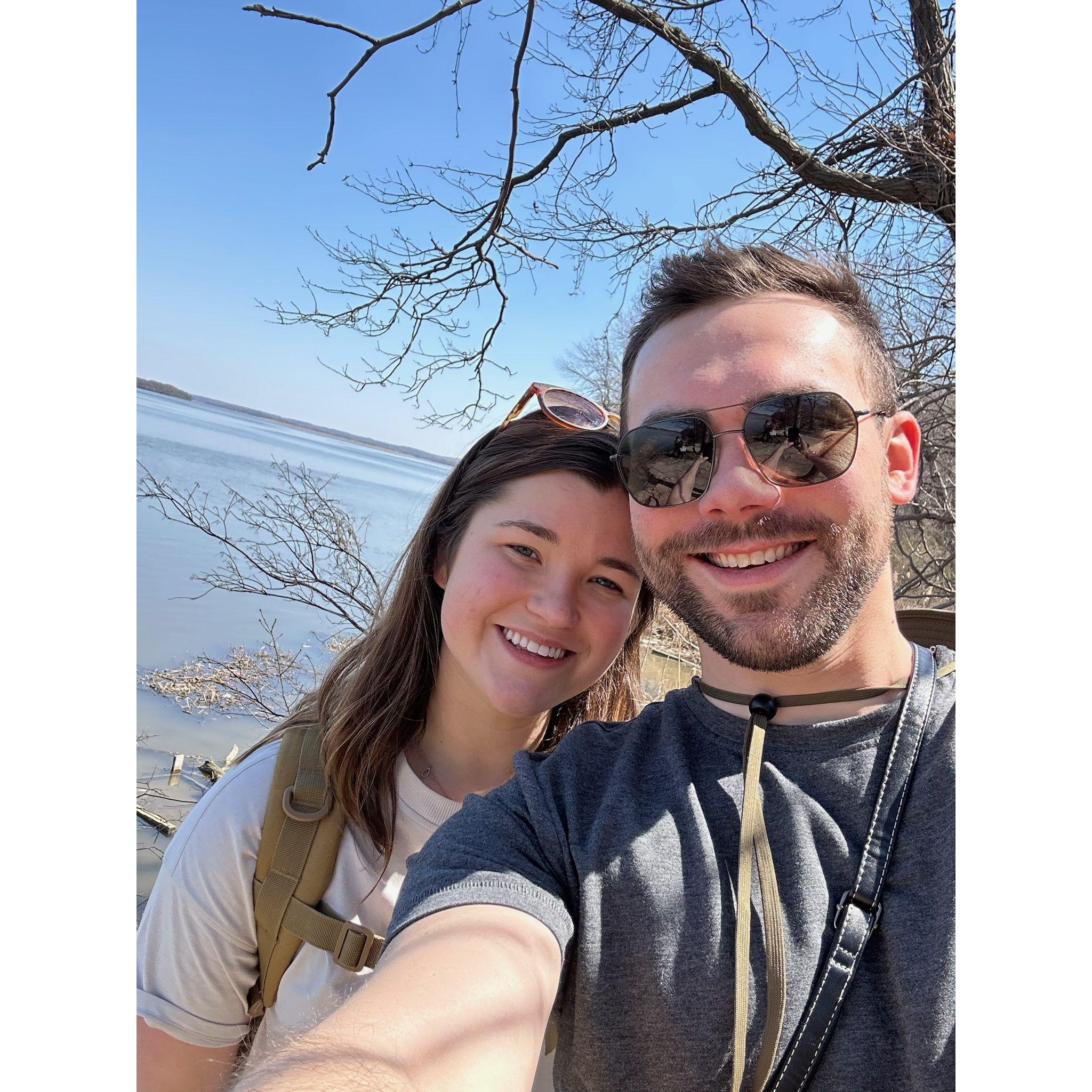 Our day long hike before Ben proposed...