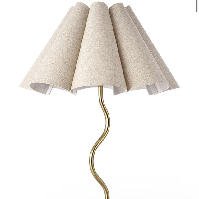 Small Table Lamp, Bedside Nightstand Lamp with Umbrella Form Fabric Lampshade, Morden Mini Desk Lamp for Bedroom Home Office Decor