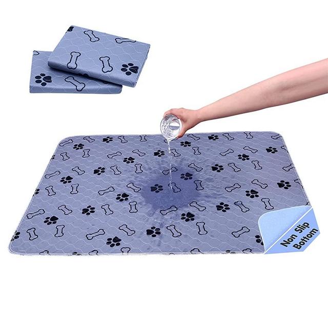 MIIMER Washable Pee Pads for Dogs Reusable Pet Pee Pad, Waterproof Dog Floor Mats, Non Slip Puppy Training Pad, Whelping Pads for Guinea Pigs, Bunnies, Cats