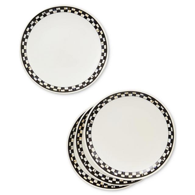 MacKenzie-Childs Courtly Check Everyday Small Plates, Set of 4
