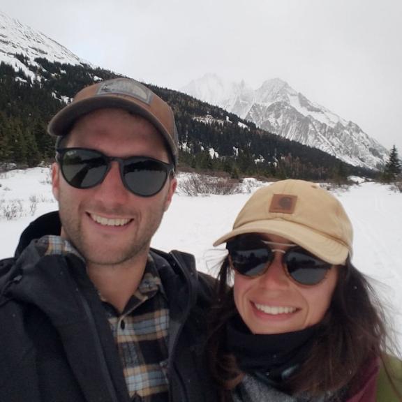 Hiking in Kananaskis after moving to Calgary for Erica's grad school