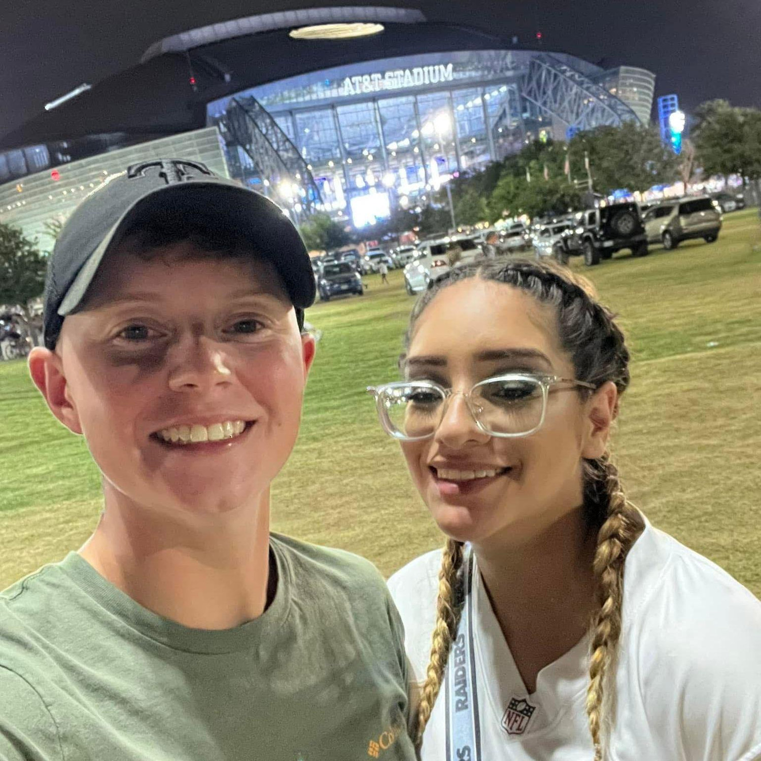 We went to see the Raiders play the Cowboys before we left central Texas