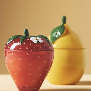 Lemon-Shaped Floral Lemon Blossom Glass Candle