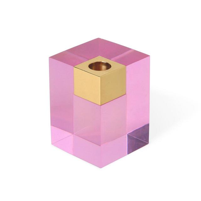 Medium Pink Monte Carlo Candle Holder