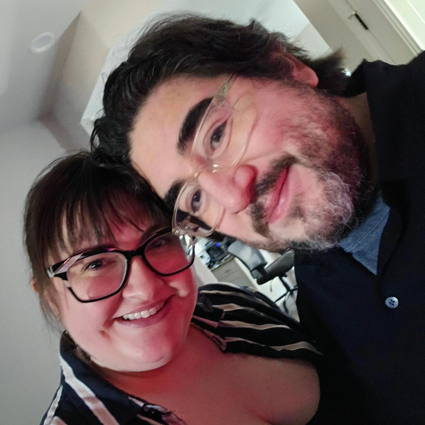 Taken before we went to see Beetlejuice, Beetlejuice. This was also our hard launch photo!