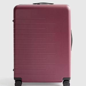 Expandable Large Check-In Suitcase in Wine