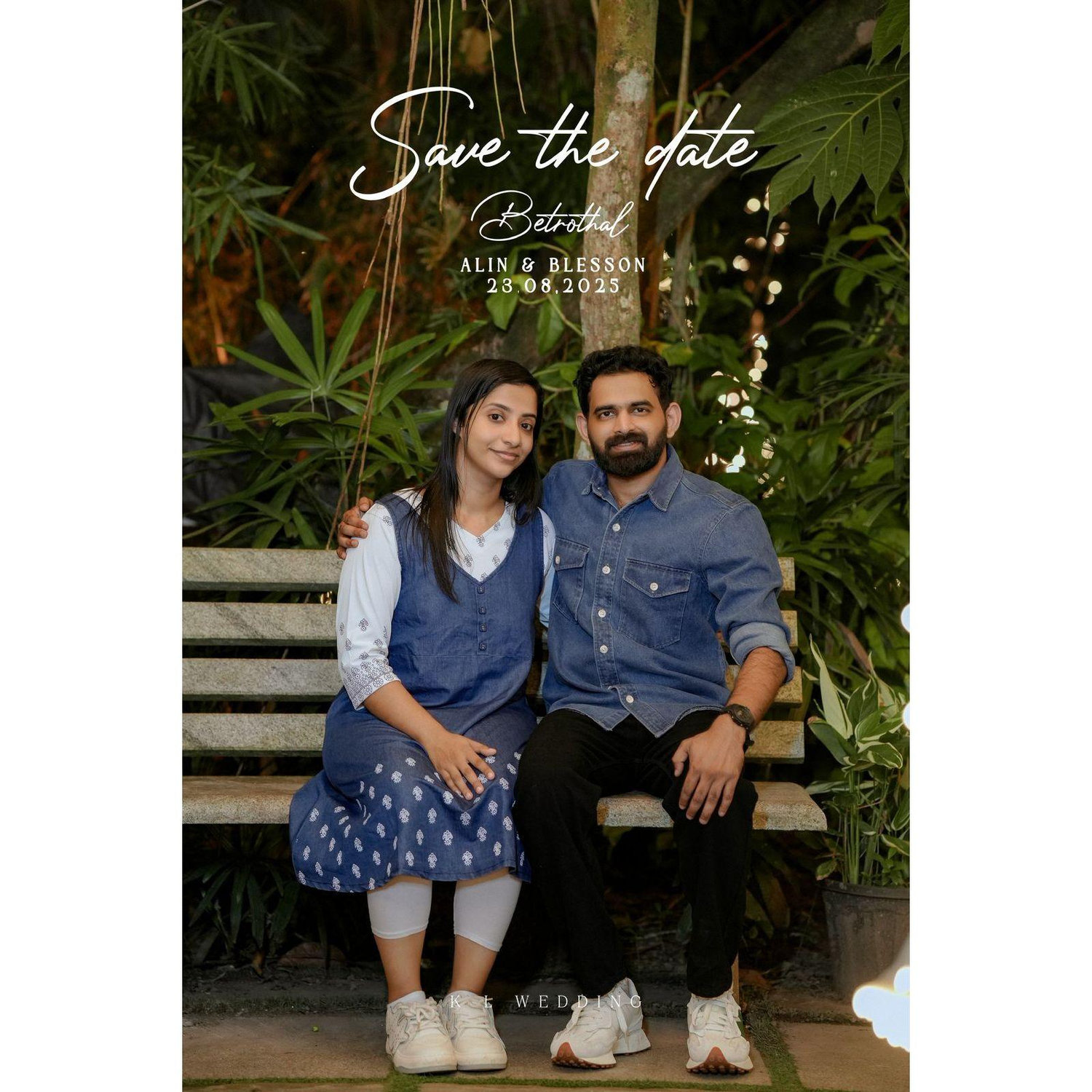 “Our love story captured in a single frame — Save the Date!”