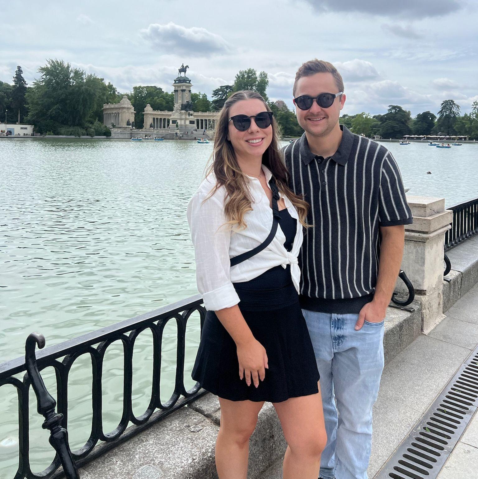Walking in the Parque de El Buen Retiro in Madrid