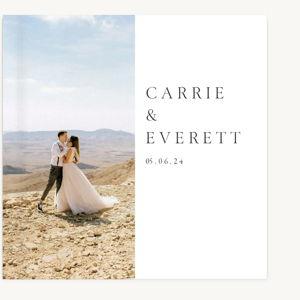 Bold Modern Wedding Hardcover Photo Book