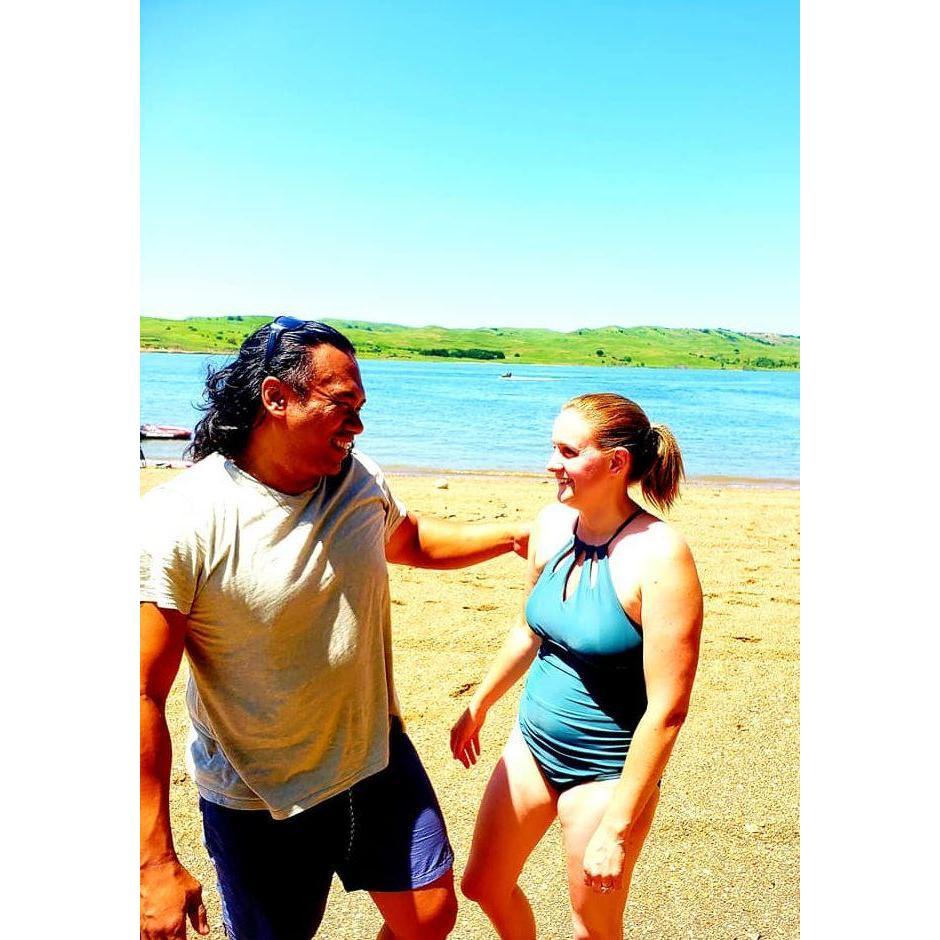Here is where Gerry proposed to Melissa in front of her extended family at Lake Francis on the Missouri River in South Dakota on July 3, 2020