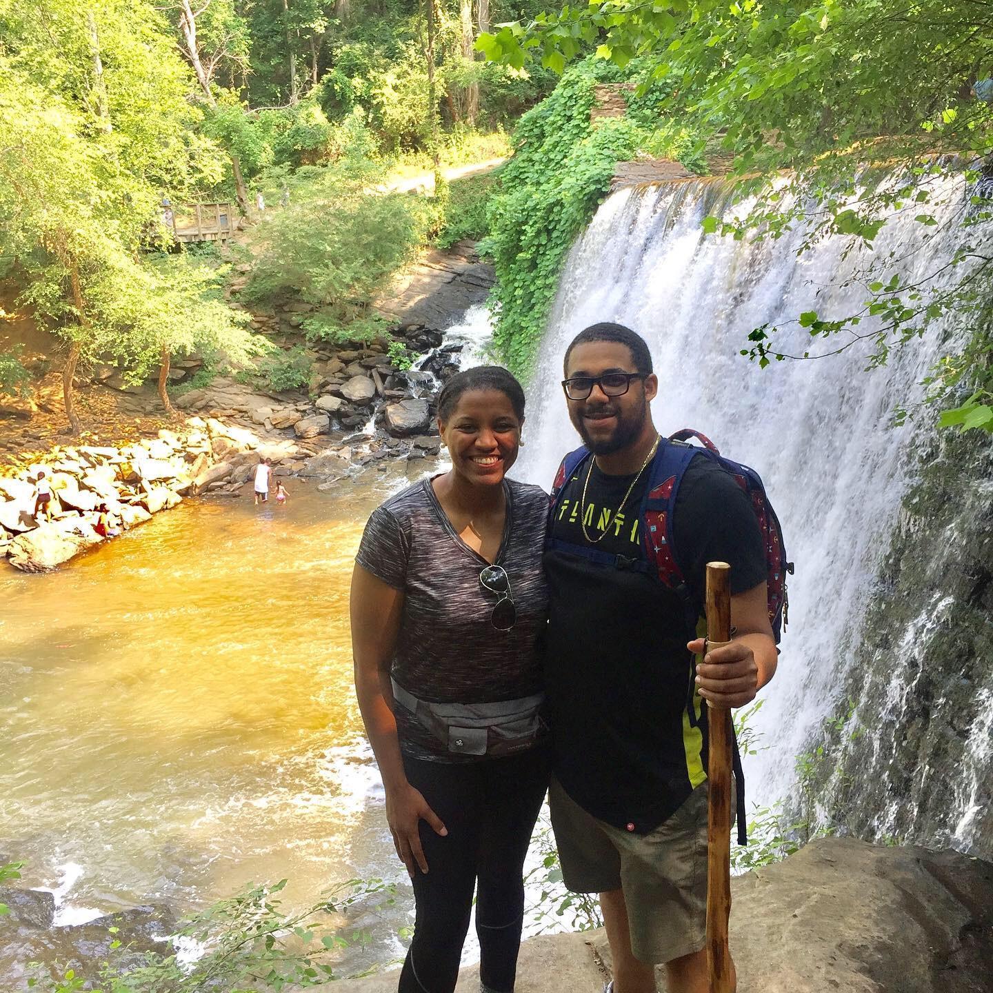 Hiking at Vickery Falls in Roswell, GA