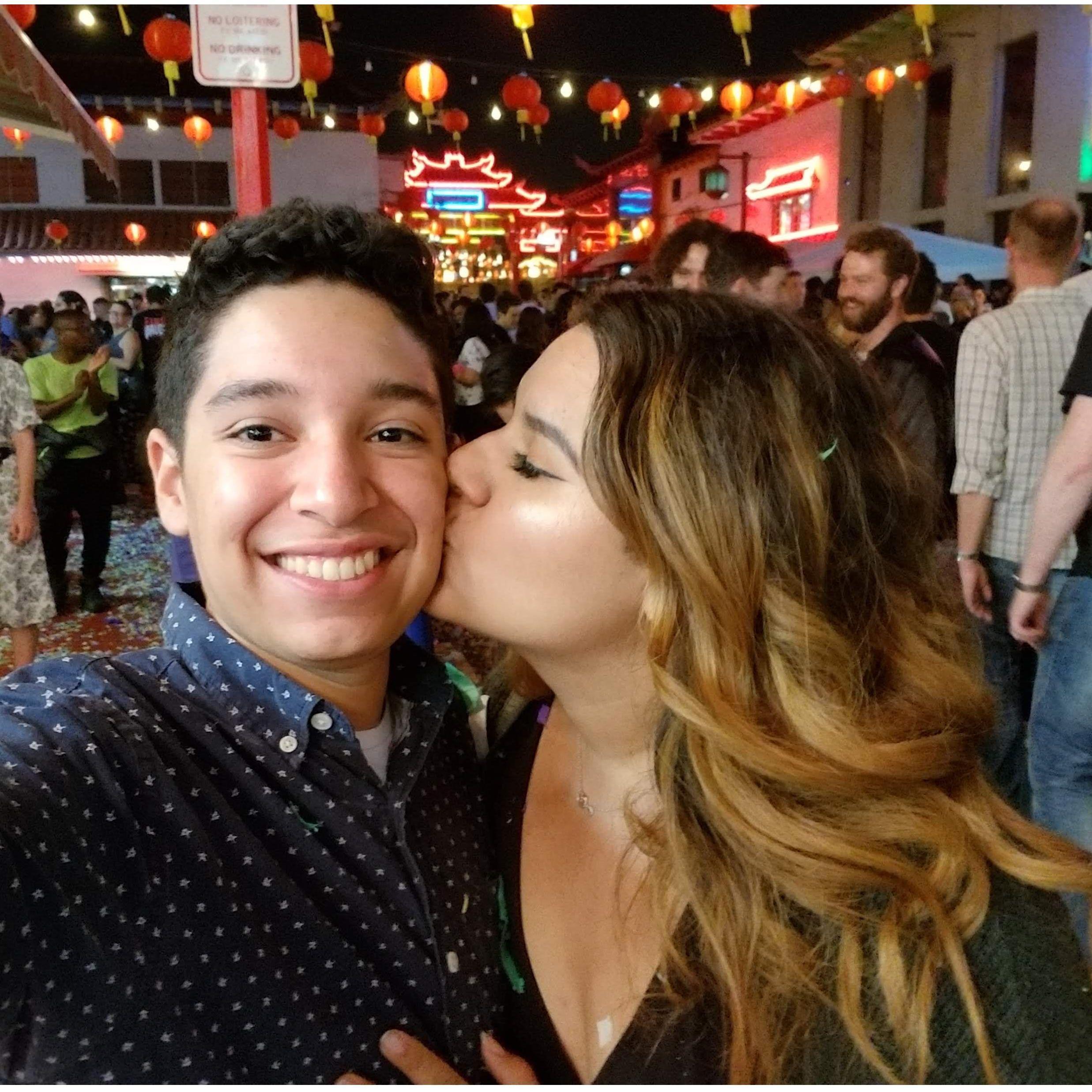 Cassie invited Ricky to "Summer Nights in Little Tokyo" in 2018. This is where they started holding hands in public! EEEK