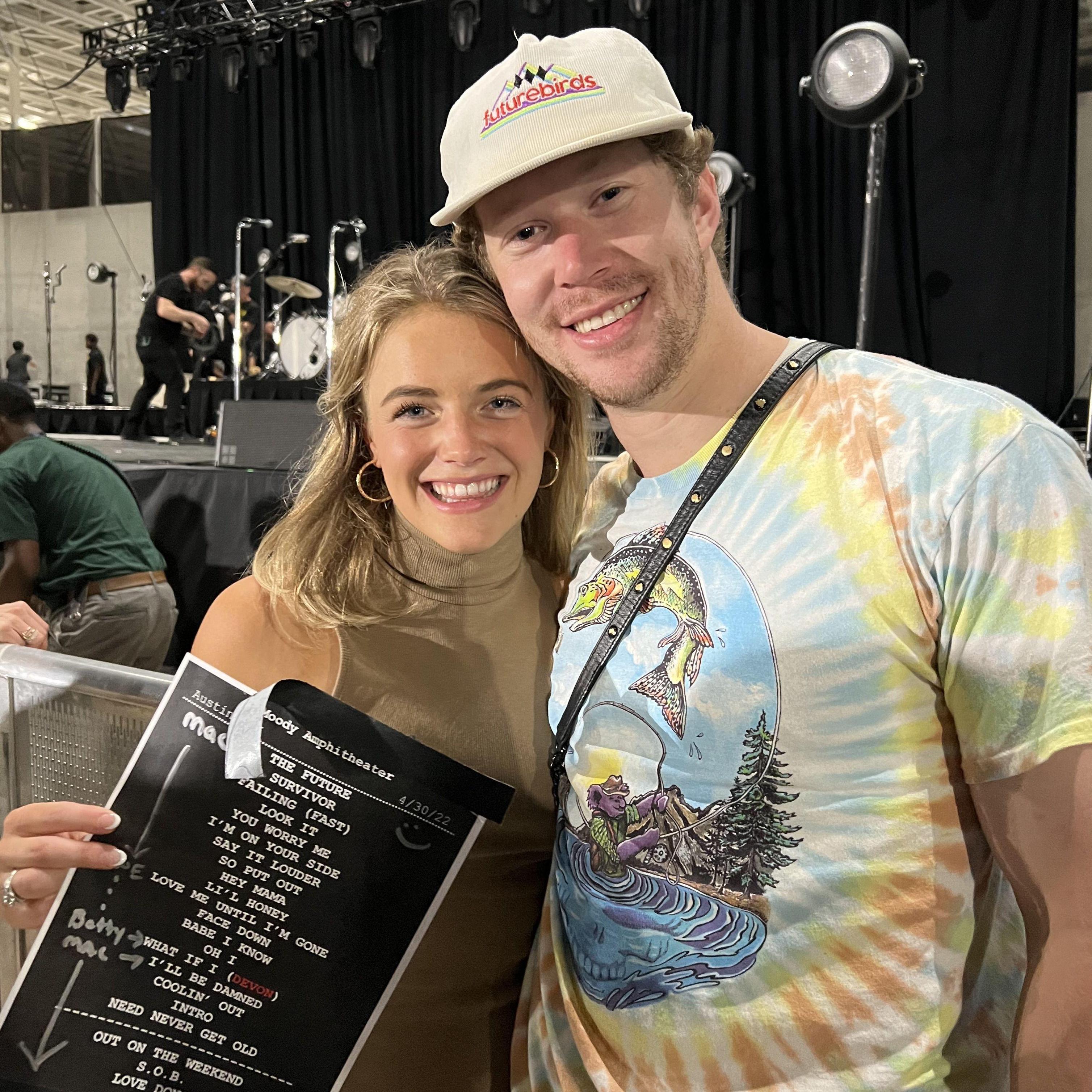 A big part of Brooke and Brooks' story is their mutual love for music. Their first date was a Kings of Leon concert!