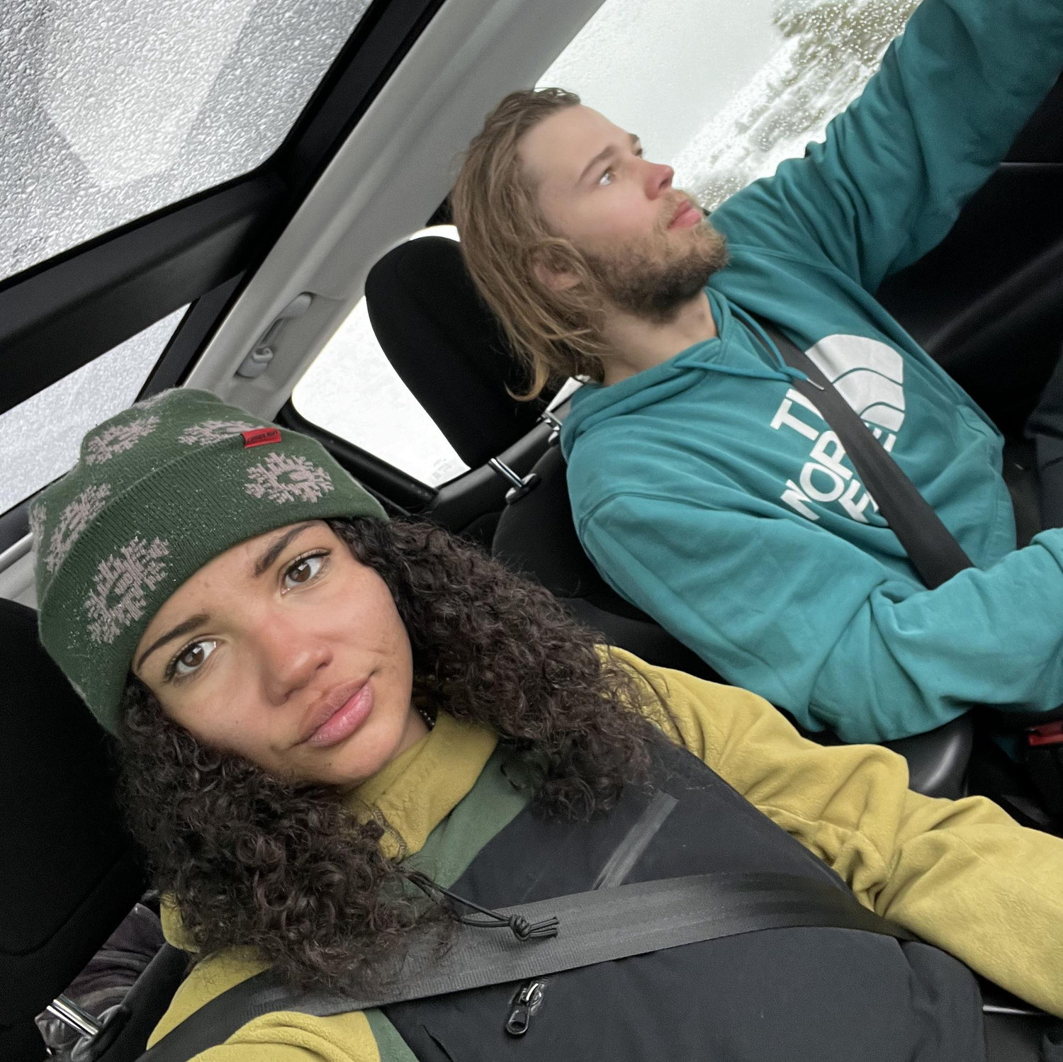 Many wintery drives together after work while living in Colorado!