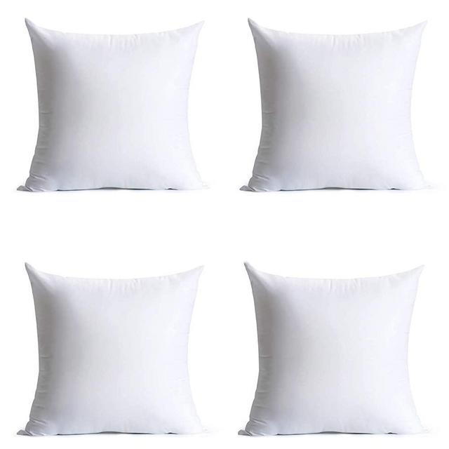 Obruosci Luxury Set of 6 Throw Pillow Inserts 18 x 18 Hypoallergenic Ultra  So