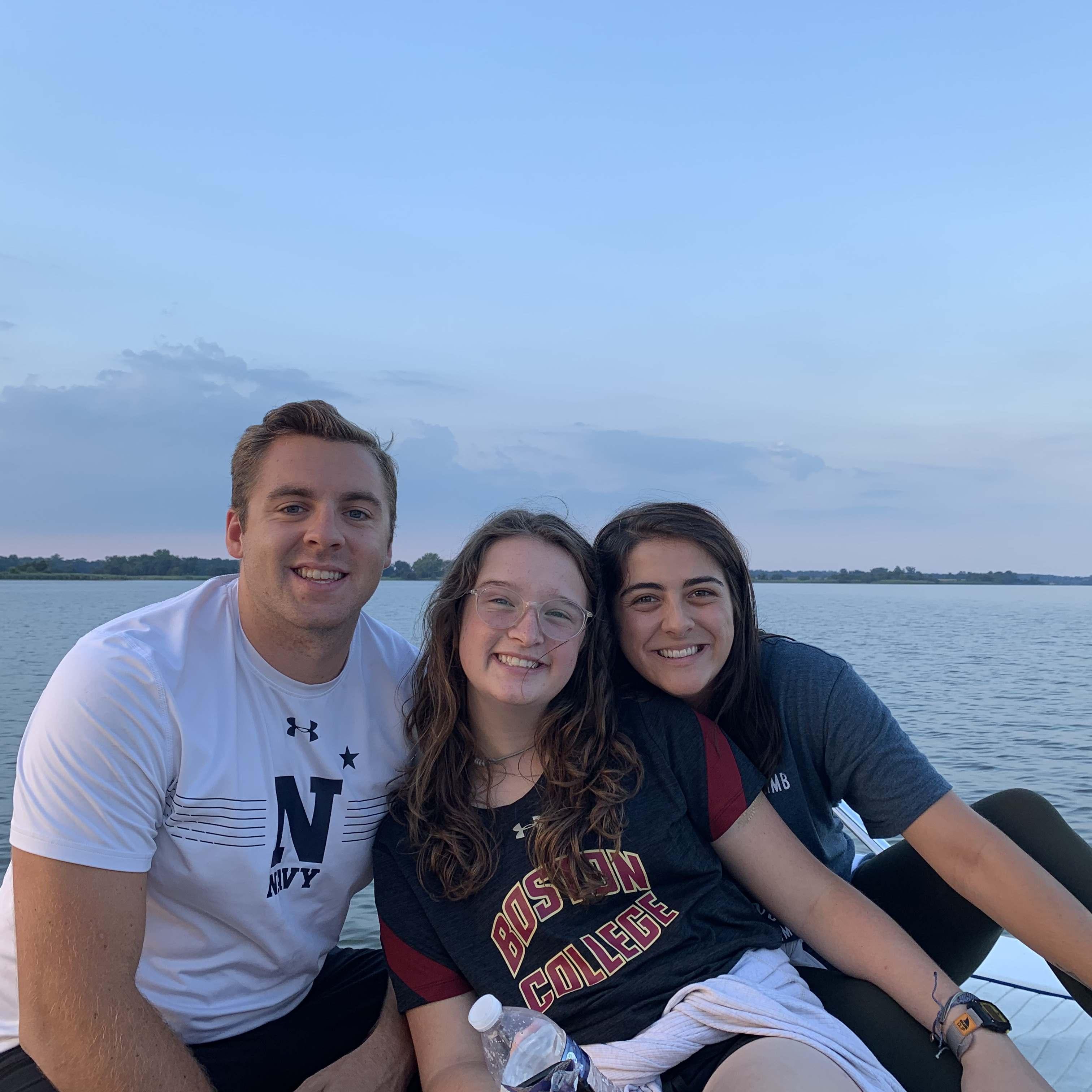 Boat trip with our friend Cami!