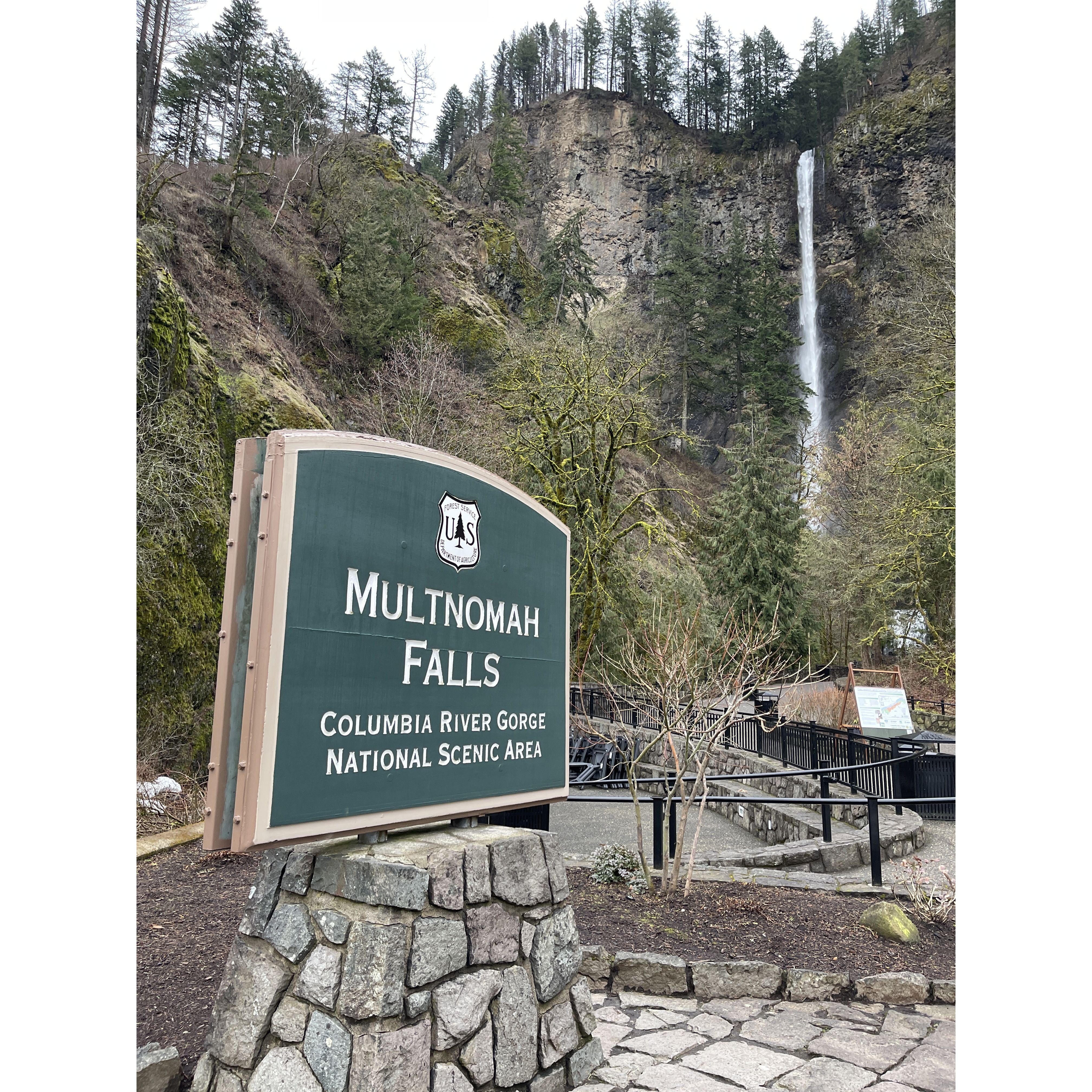 Forks and Multnomah Falls 3/12/23