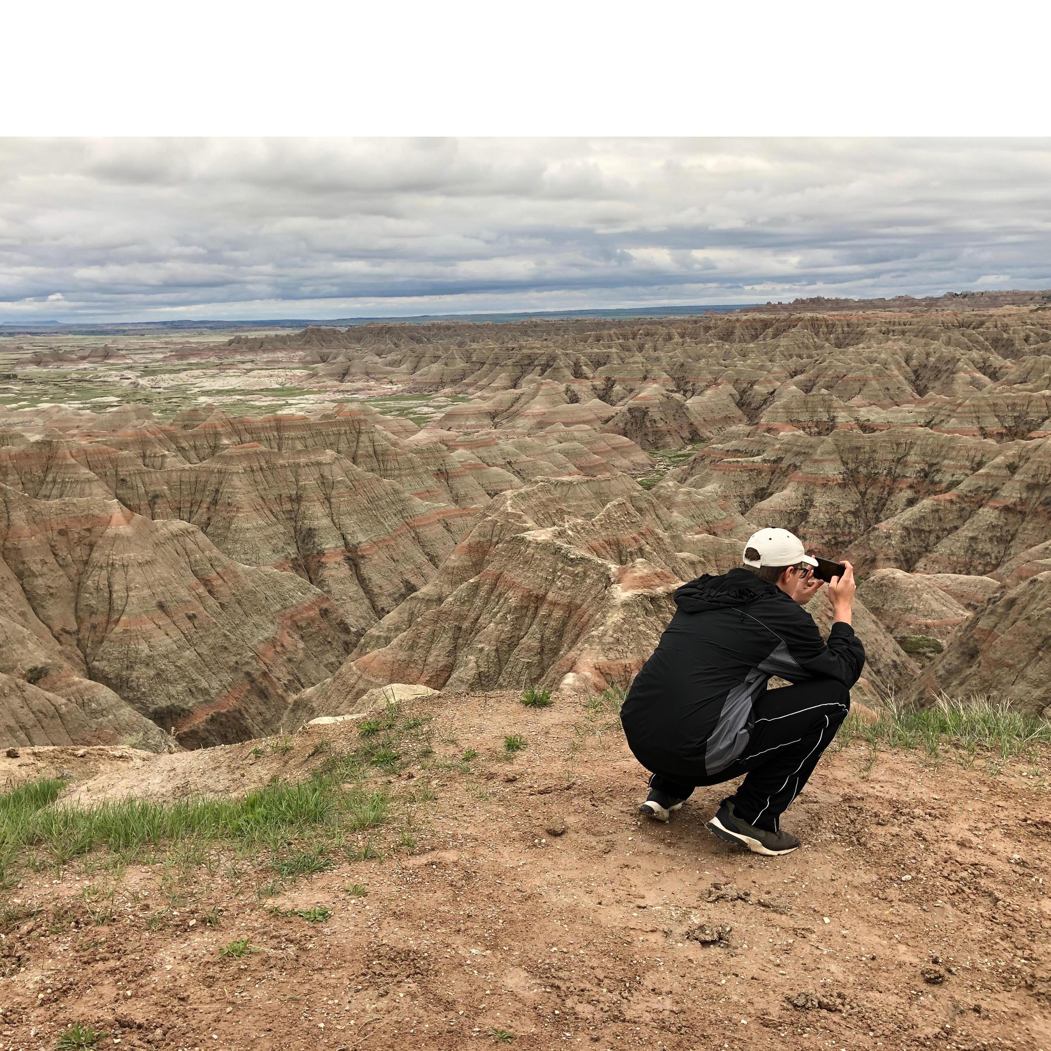 Had to appreciate the beauty in black @The Badlands National Park