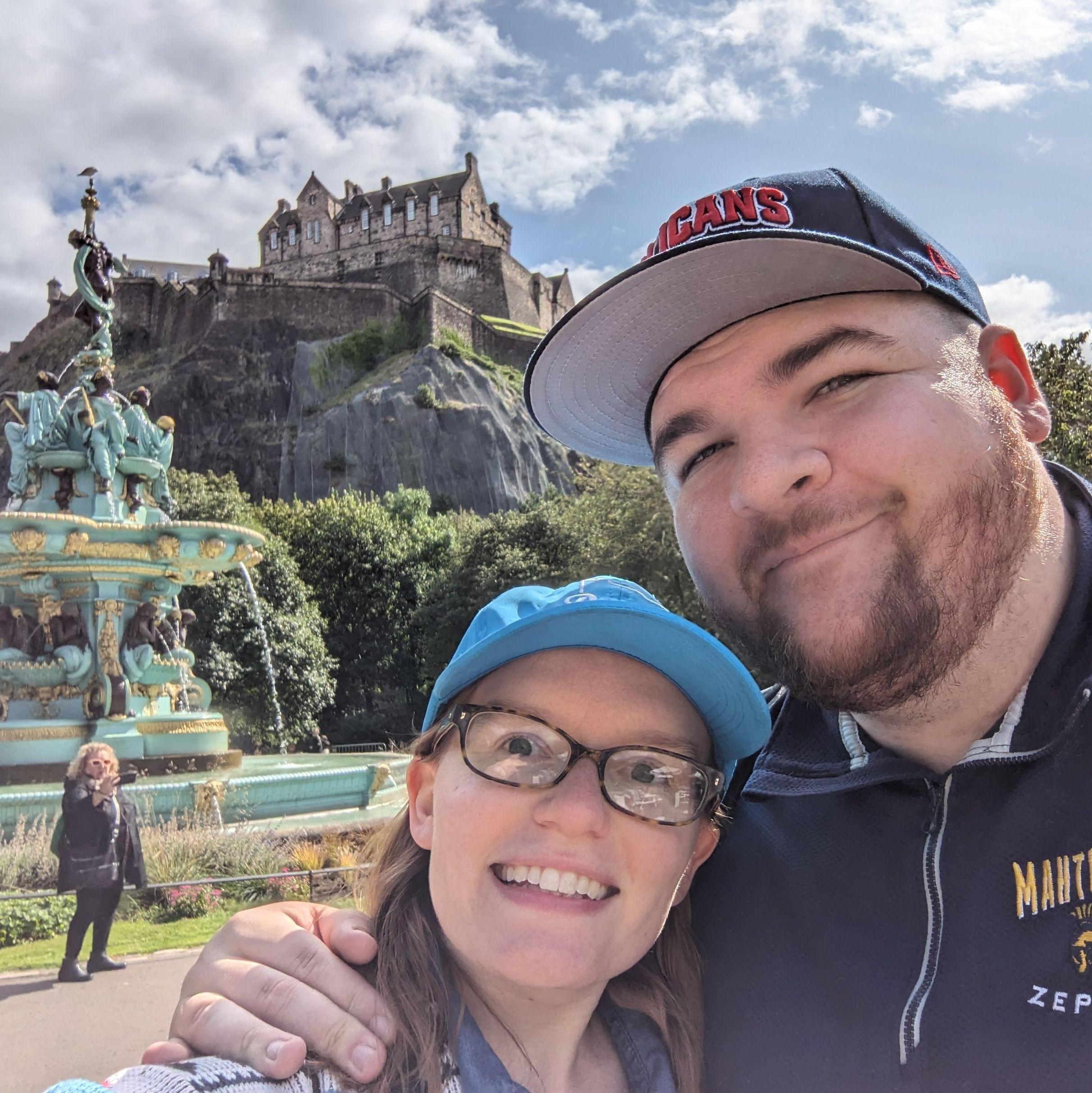 Edinburgh Castle and Ross Fountain: Edinburgh, Scotland