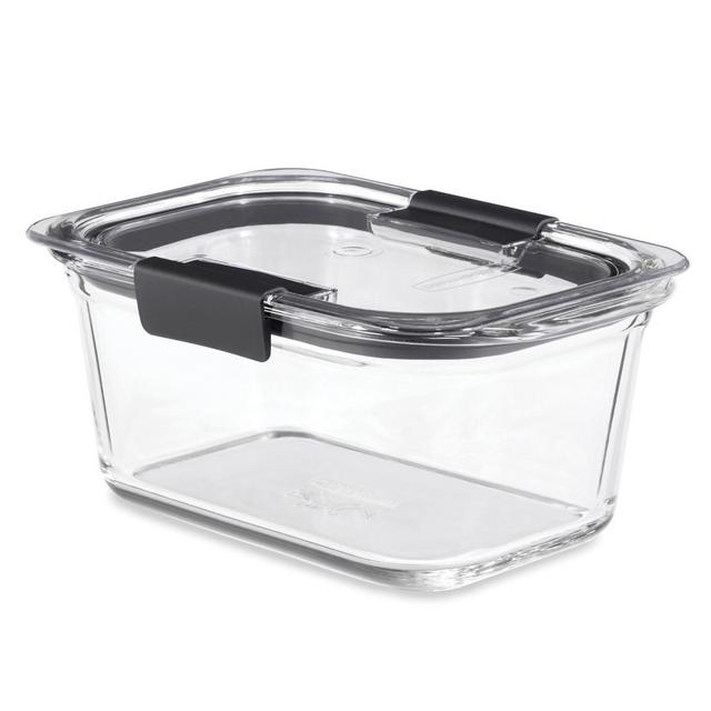 Rubbermaid® Brilliance 4.7-Cup Glass Food Storage Container with Lid