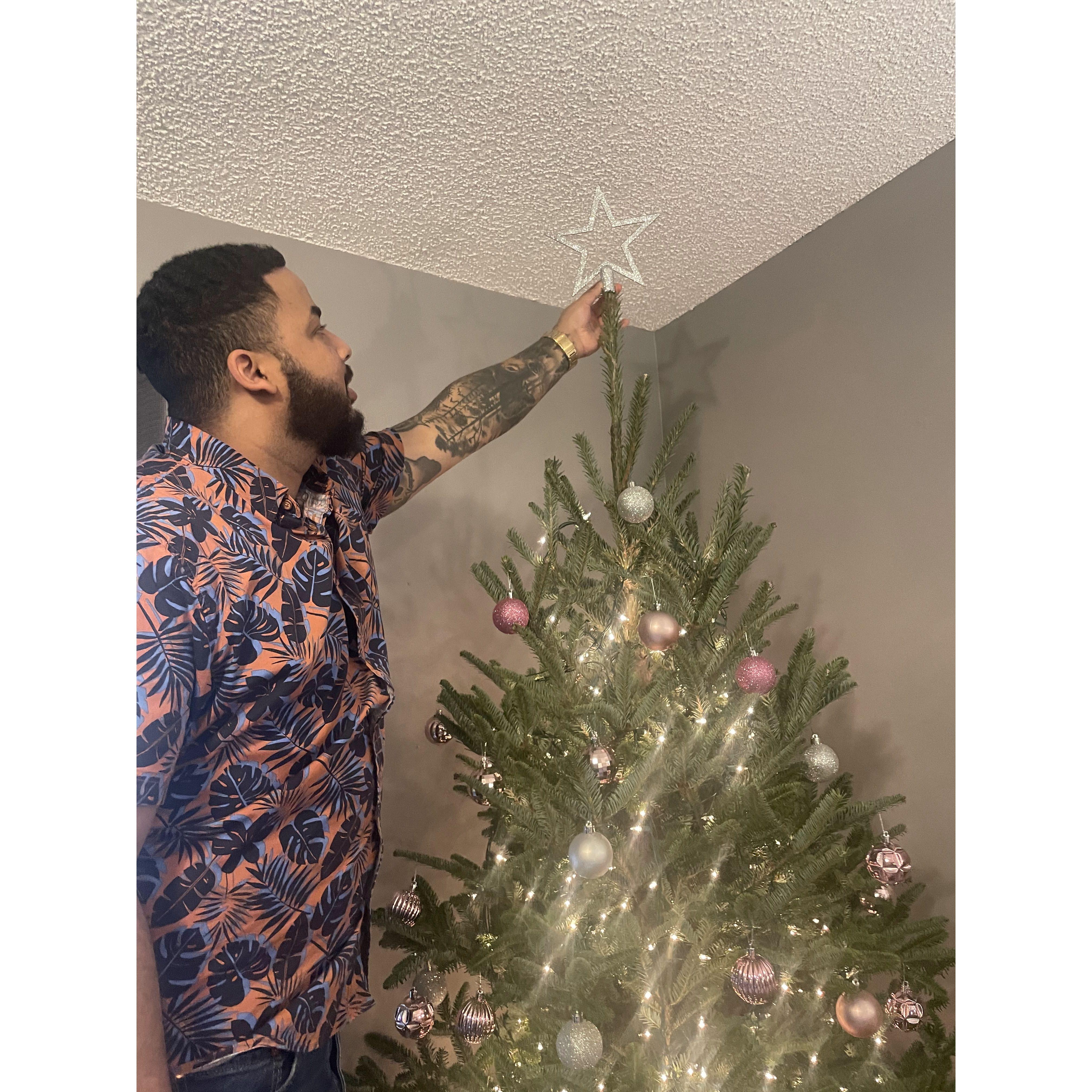 Putting the star on top