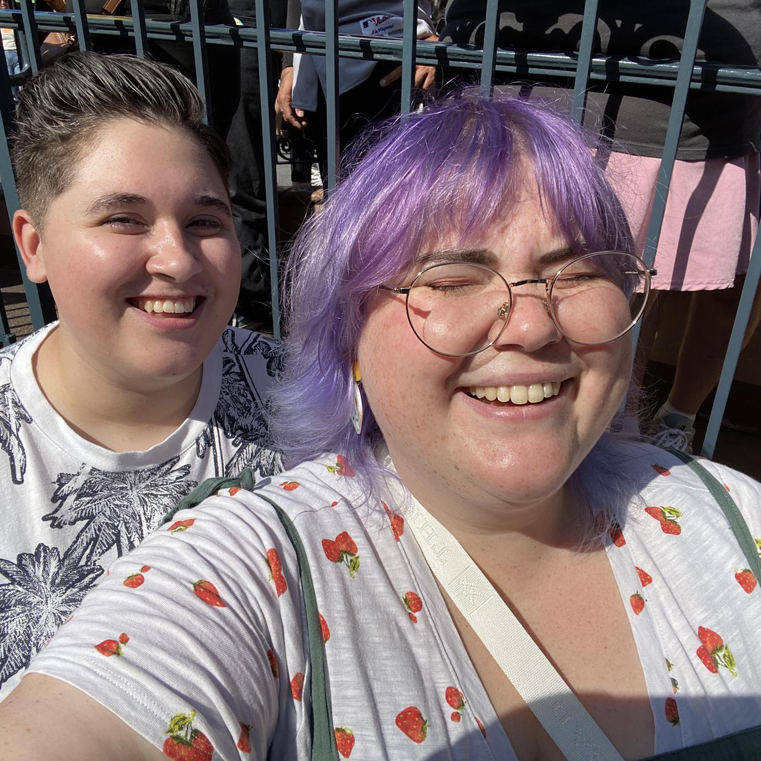 Disneyland was blindingly bright!