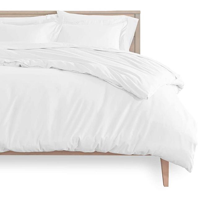 Bare Home Duvet Cover and Sham Set - King Size - Premium 1800 Ultra-Soft Brushed Microfiber - Hypoallergenic, Easy Care, Wrinkle Resistant (King, White)