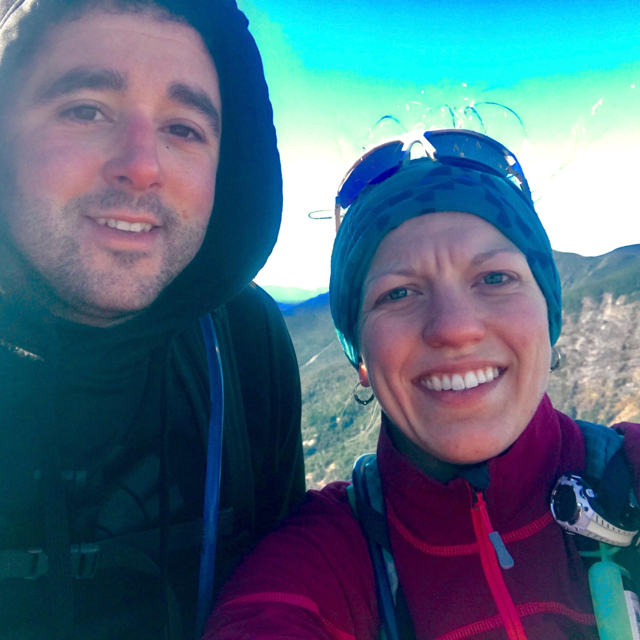 During out trek of the Lower Great Range with Gothics in the background. This was taken on Emily's favorite non-high peak Adirondack mountain, Pyramid Peak.