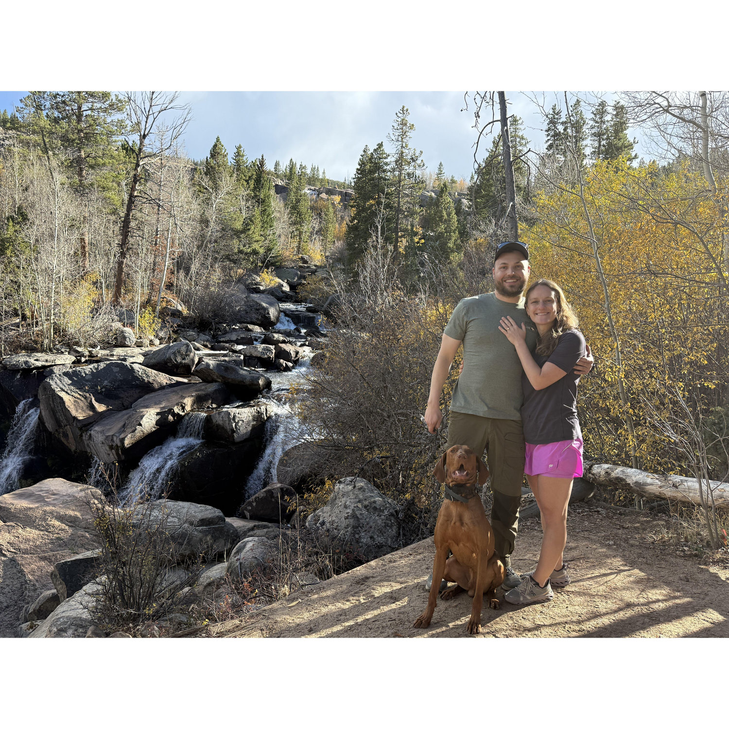 Right after Ryan proposed to me in Lander, Wyoming!