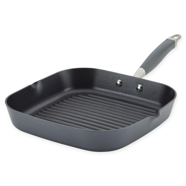 Anolon® Advanced™ Home Hard-Anodized Nonstick 11-Inch Deep Grill Pan with Spout in Moonstone