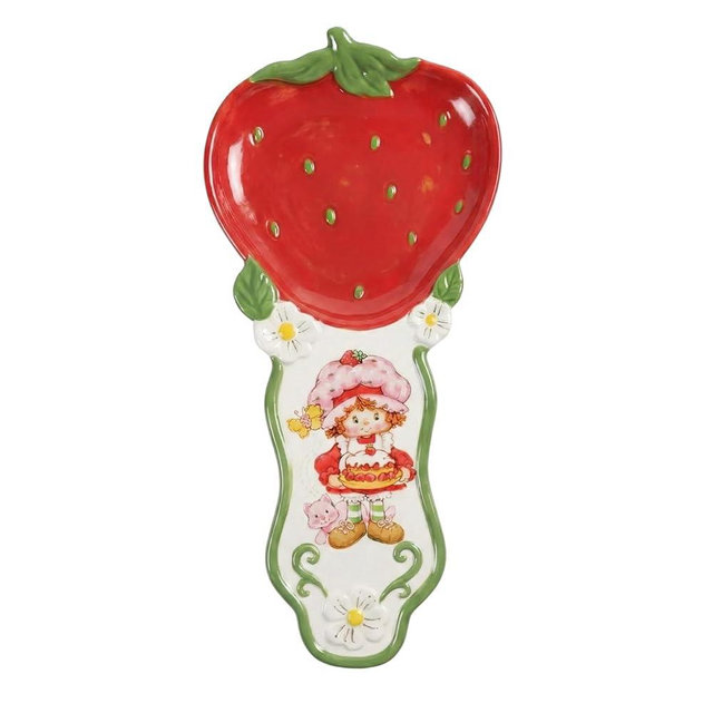 Strawberry Shortcake and Orange Spoon Rest created by Blue Sky Clayworks