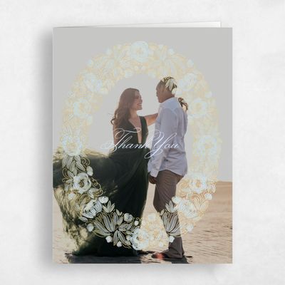 Pale Blue Wedding Thank You - Isolde Photo Foil