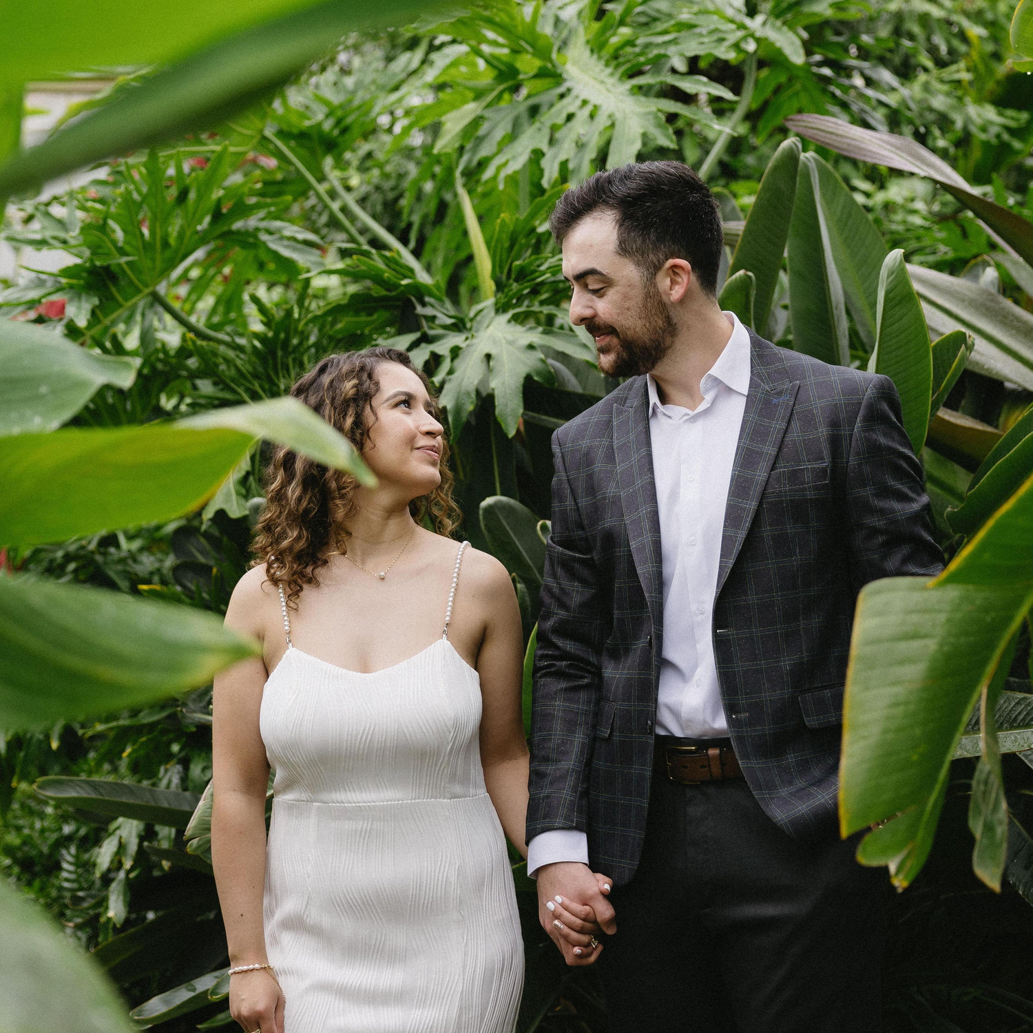Conor and Ale's engagement shoot photos: Rawlings Conservatory in Baltimore.