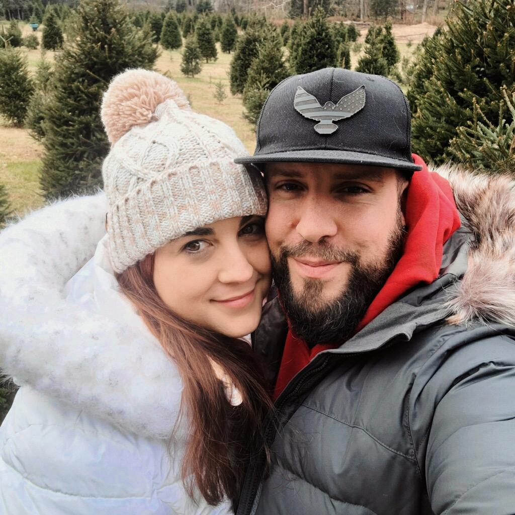 We both loving getting real Christmas trees for Christmas - so we found a new little farm to go to and cut down our own. He sawed it down himself and everything!