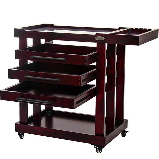 MEEDEN Art Supply Storage Cart, 5 Tier Solid Beech Wood Utility Rolling Cart with 3 Drawers, Craft Orgnizer on 4 Wheels