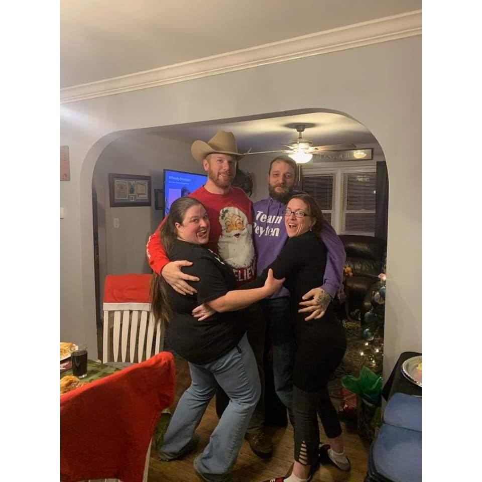 Dale and Gina and us on Christmas Eve 22
