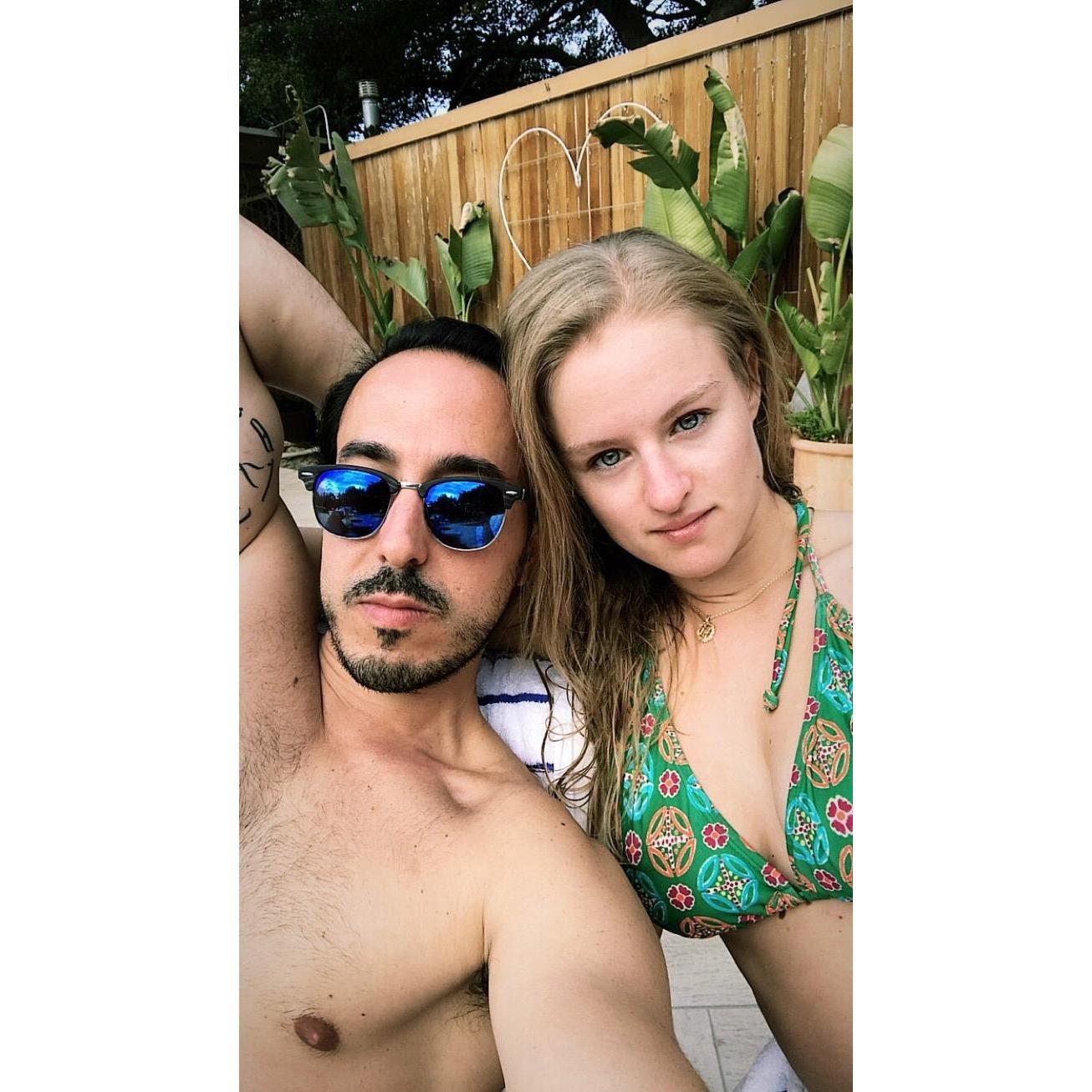 Pool time in Malibu