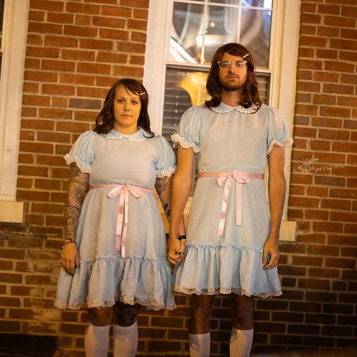 We wore this to a concert on Halloween, btw. RIP to our wigs.