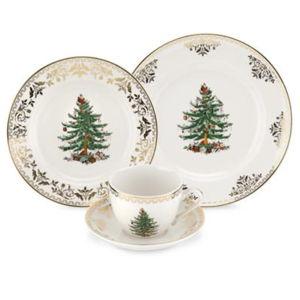 Spode - Christmas Tree - Gold Collection 4-pc Place Setting