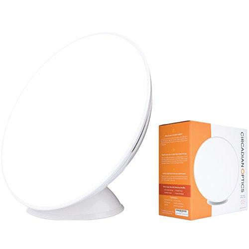Circadian Optics Lampu Light Therapy Lamp | As Seen On Shark Tank | 10,000 LUX Ultra Bright LED | Full Spectrum UV Free | Organically Round | Turn On Your Day