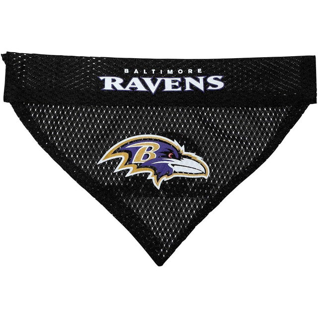 Pets First NFL DOG BANDANA - BALTIMORE RAVENS REVERSIBLE PET BANDANA. 2 Sided Sports Bandana with a PREMIUM Embroidery TEAM LOGO, Large/X-Large. - 2 Sizes & 32 NFL Teams available