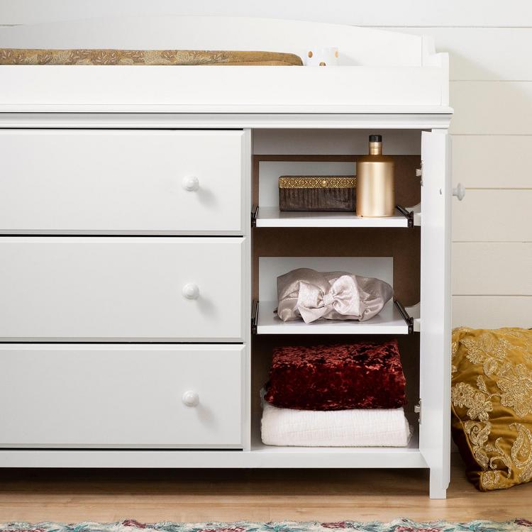 white christmas dresses Horizon 3 Drawer Chest with Removable Changing Topper