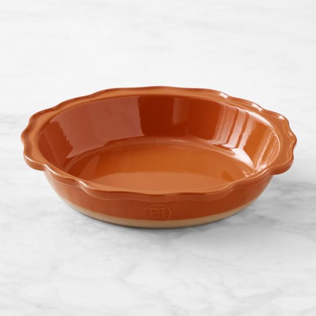 Emile Henry Vintage Ruffle Pie Dish, Pumpkin
