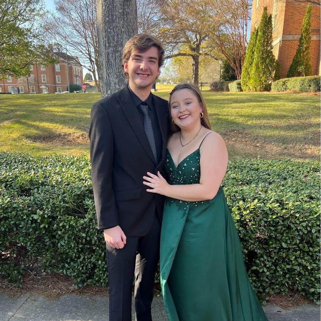 Aubry's sophomore formal, where we skipped the dance and ate chicken and watched Bluey at home March 2023